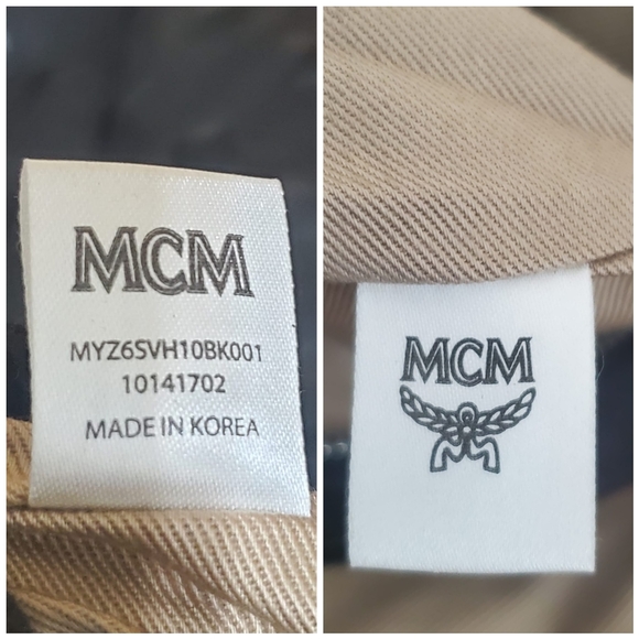 MCM Tantris Embossed Leather Large Pouch Black & Wallet - Picture 3 of 11